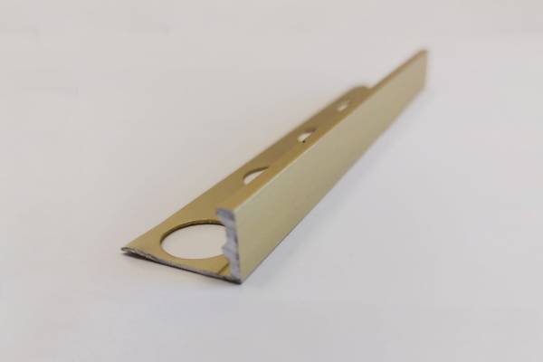 Порожек алюминиевый Modern Decor Г-образный золото 2700×20×13,2