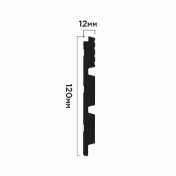 Стеновая панель Hiwood LV124L S339S 2700×120×12