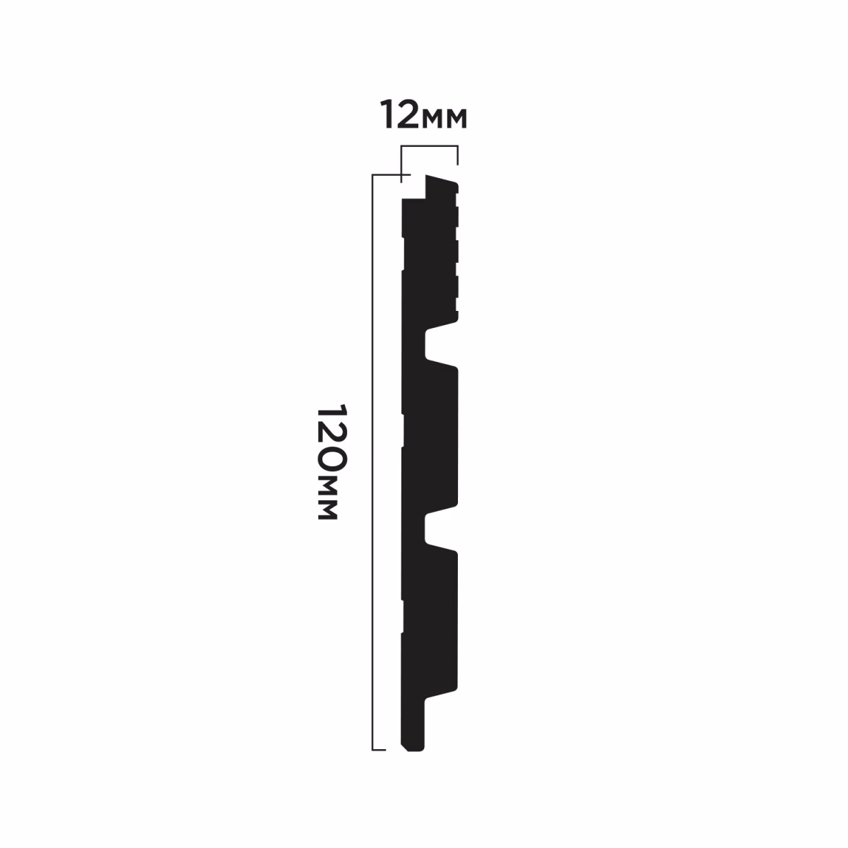 Стеновая панель Hiwood LV124L S339S 2700×120×12