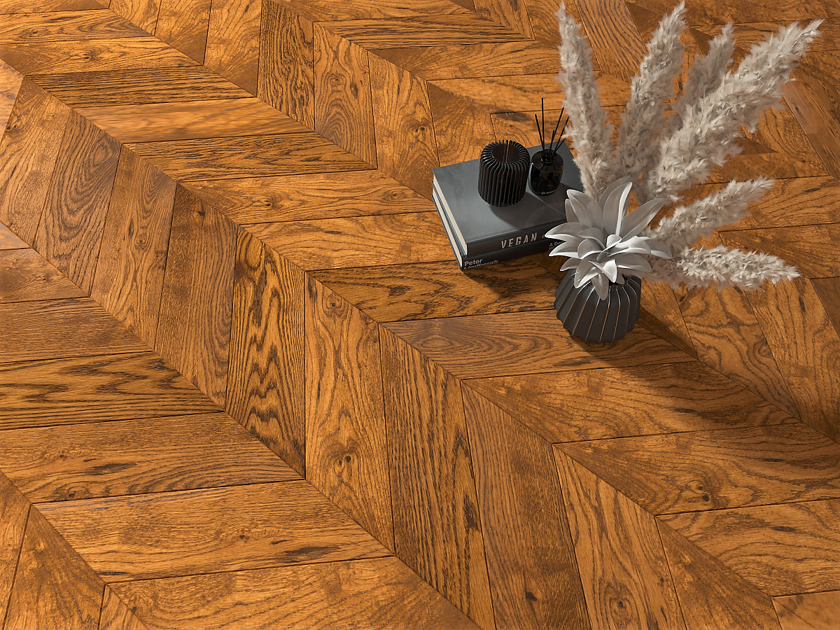 Инженерная доска Gran Parte Дуб Амаретто Amaretto 032 натур-классик французская елка 460×110×15