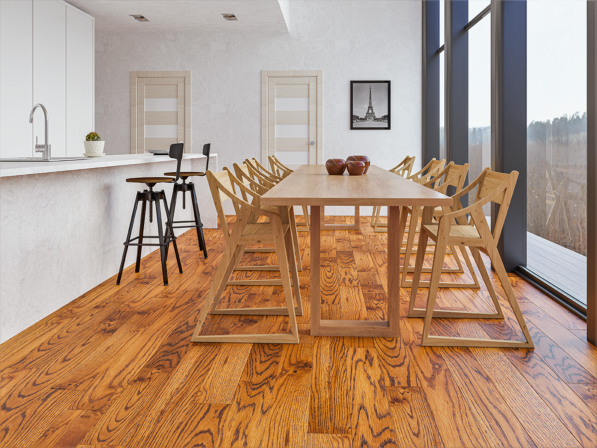 Инженерная доска Gran Parte Дуб Верона Verona 026 натур-классик 500−1500×155×15 фото в интерьере