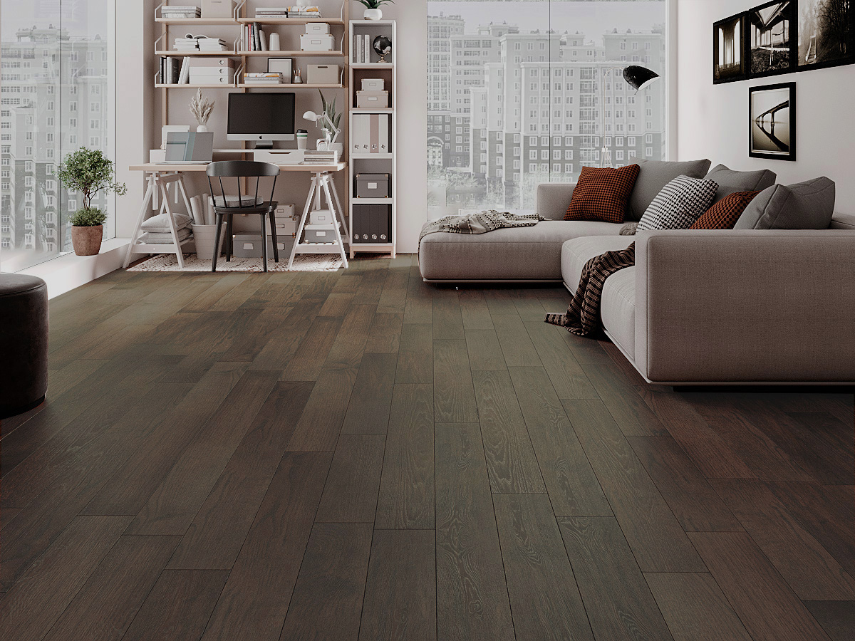 Инженерная доска Gran Parte Дуб Феличе Feliche 033 натур-классик 500-1500×155×15 фото в интерьере