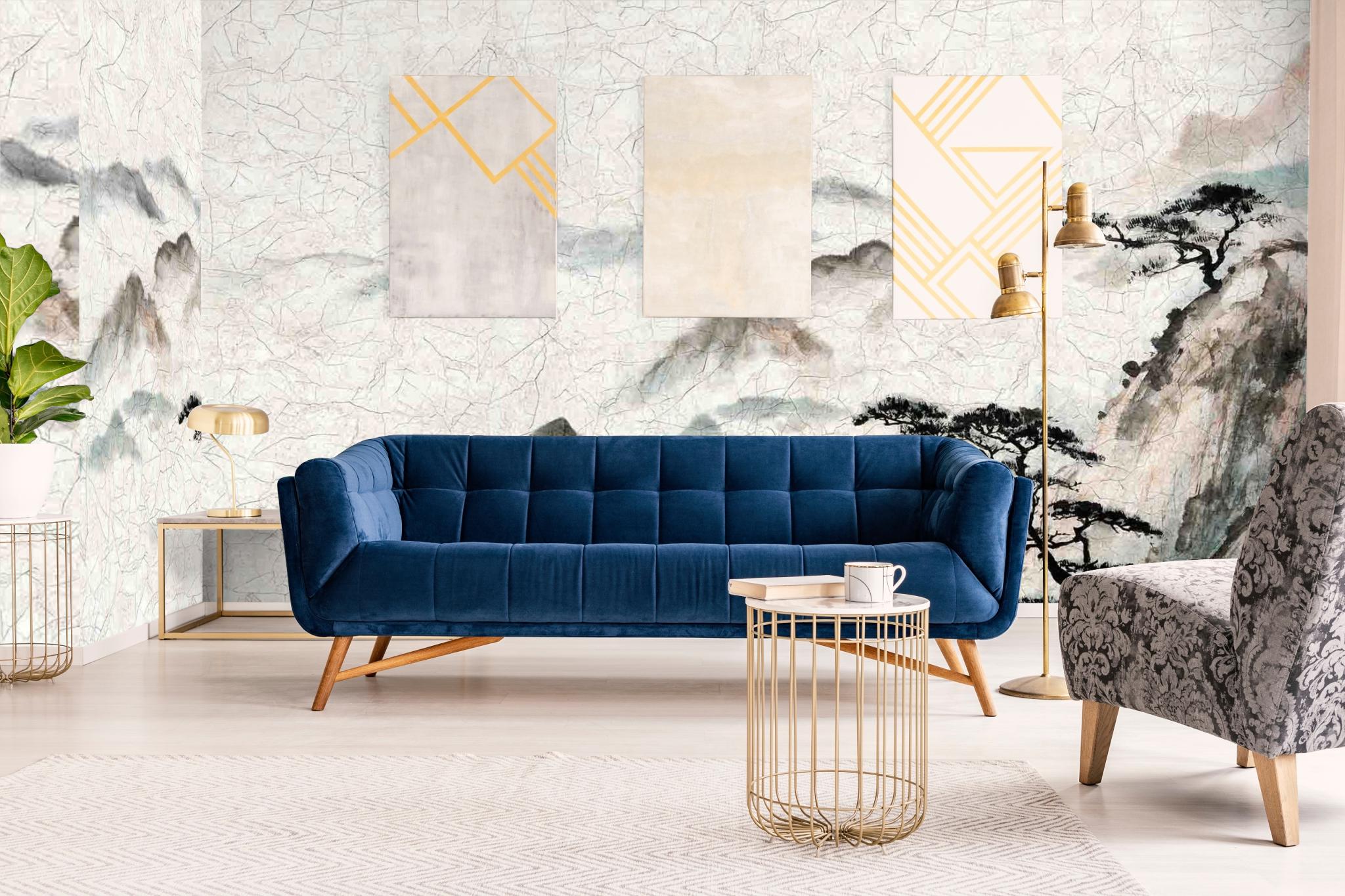 Панно Marburg Lava 46995 2,7×4,24 фото в интерьере