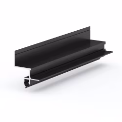 Профиль алюминиевый теневой с подсветкой Laconistiq Gips Ultra Черный муар RAL 9005 54-31-300 3000×37×42,5