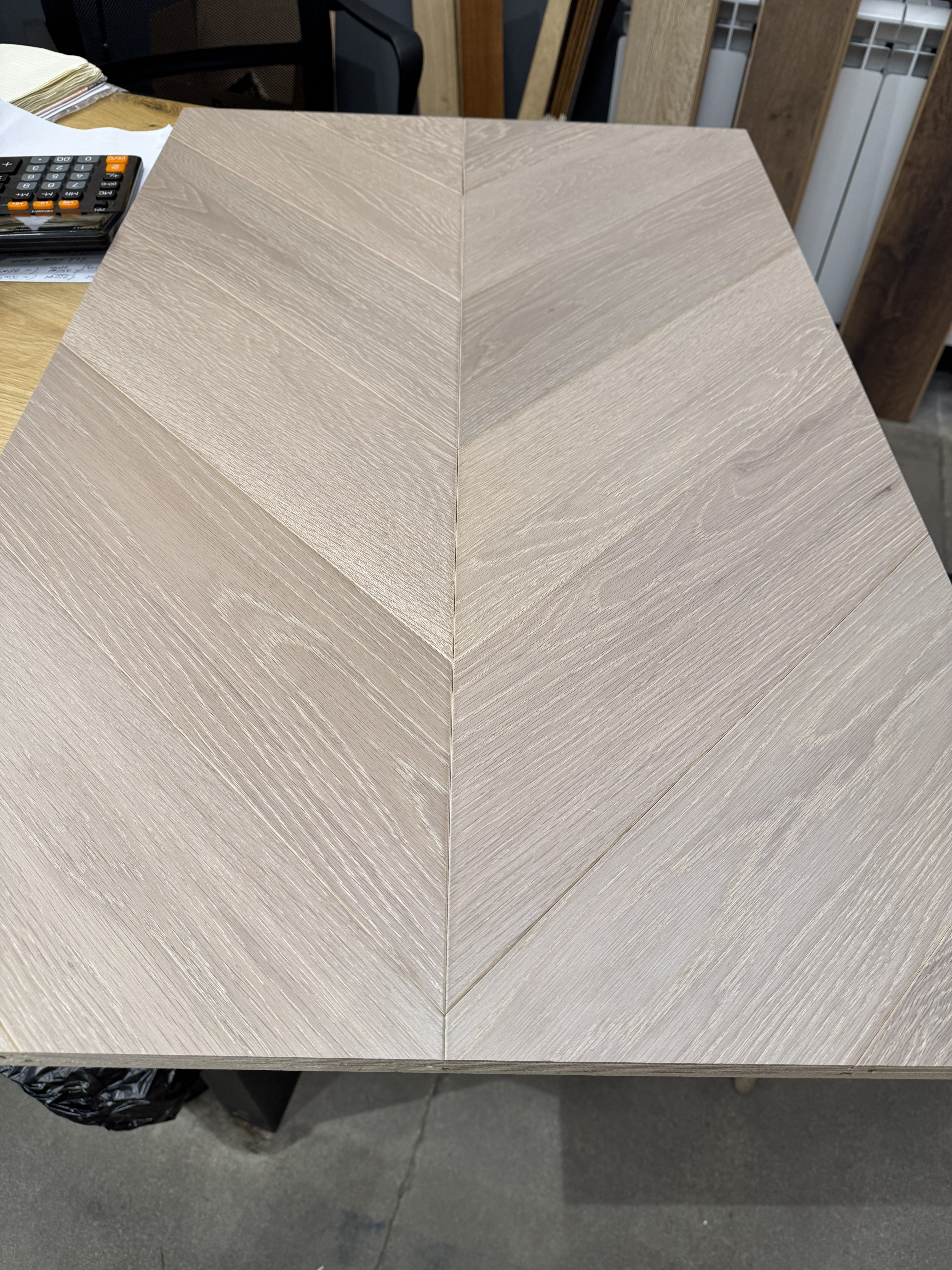 Инженерная доска HM Flooring Дуб Pearl Прайм французская елка 460×125×14