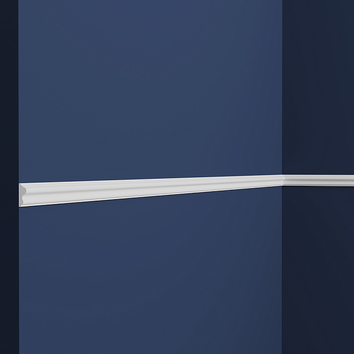 Молдинг под покраску Европласт U.6.51.415 2000×25×10 фото в интерьере