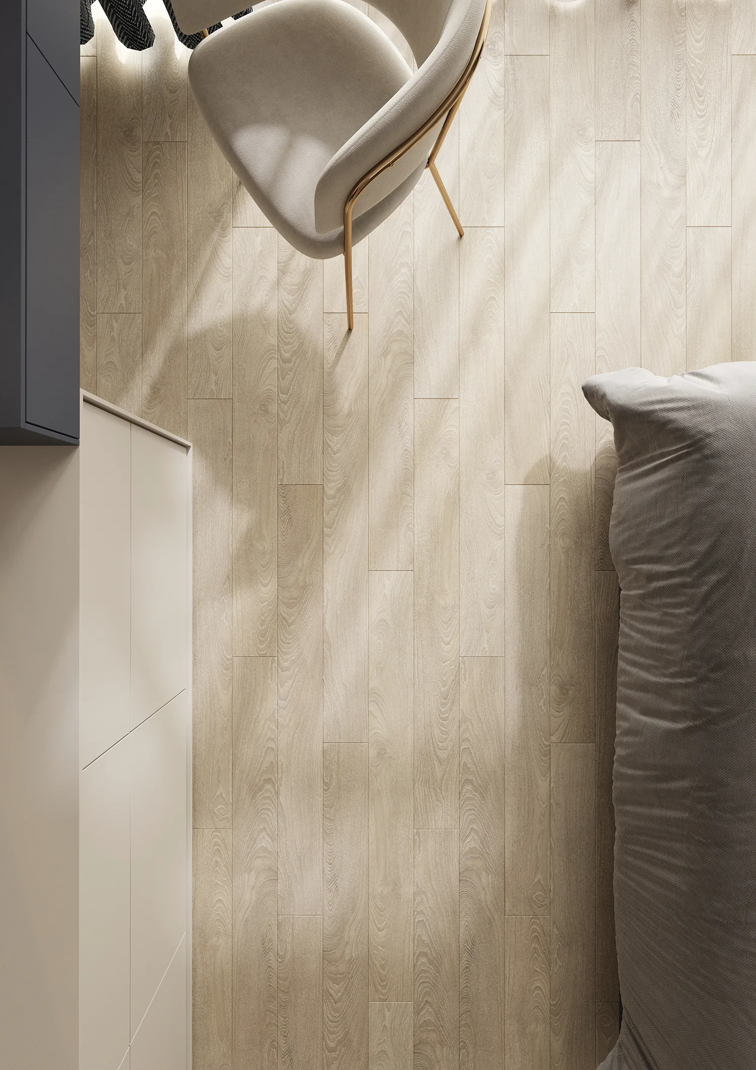 Ламинат AlixFloor Natural Line Дуб Небраска Коричневый ALX825 1261×133×12 фото в интерьере