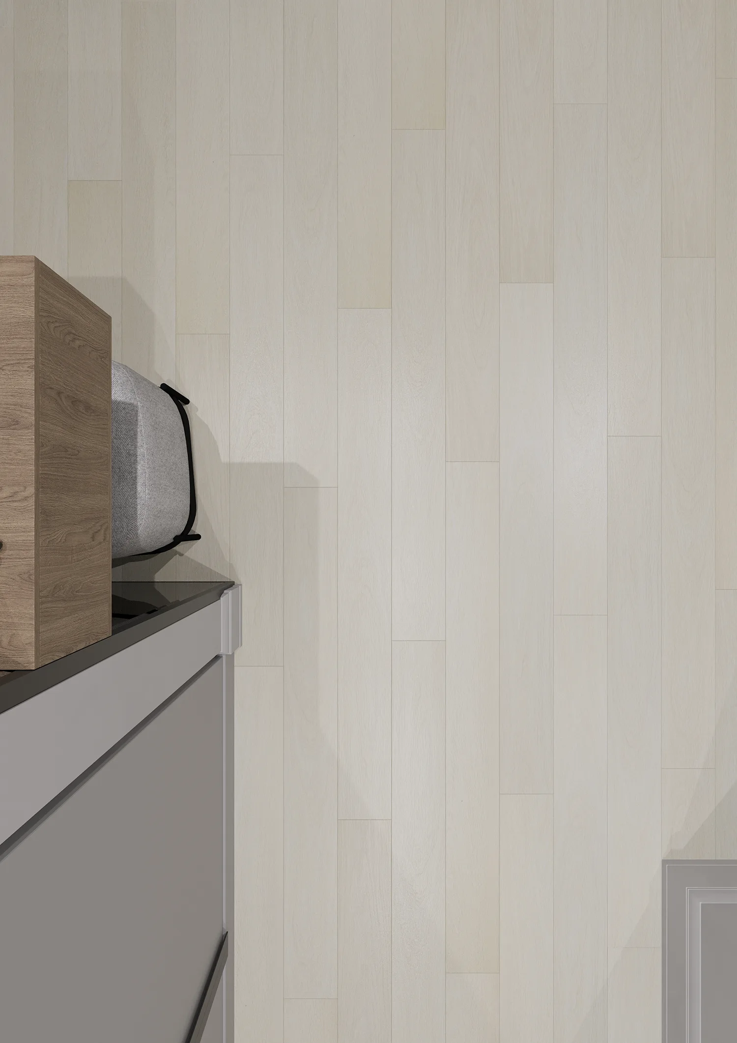 Ламинат AlixFloor Natural Line Дуб Выбеленный ALX833 1261×133×12 фото в интерьере