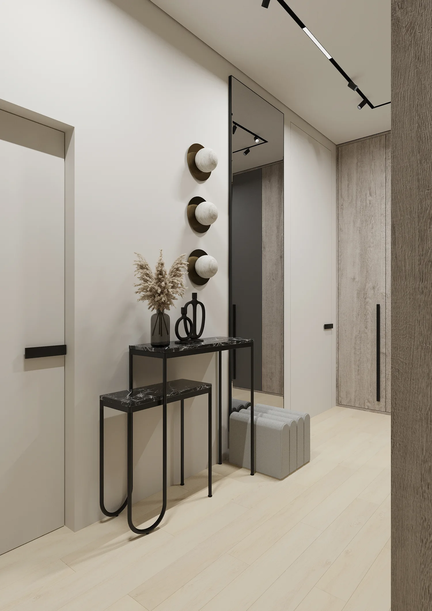 Ламинат AlixFloor City Line Дуб Белый Светлый ALX820 1261×133×12 фото в интерьере