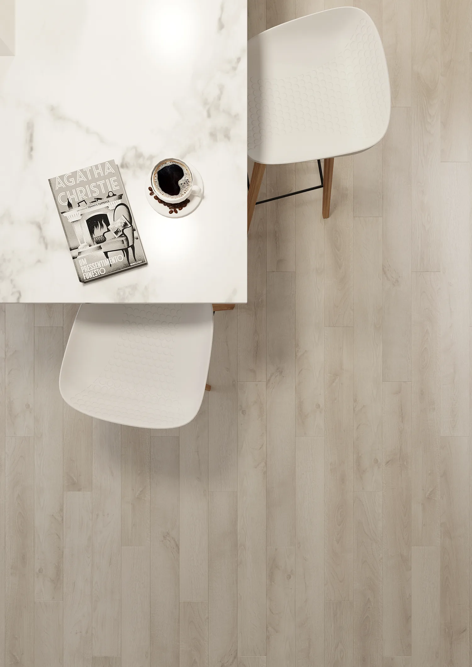 Ламинат AlixFloor City Line Дуб Серый Прованс ALX822 1261×133×12 фото в интерьере