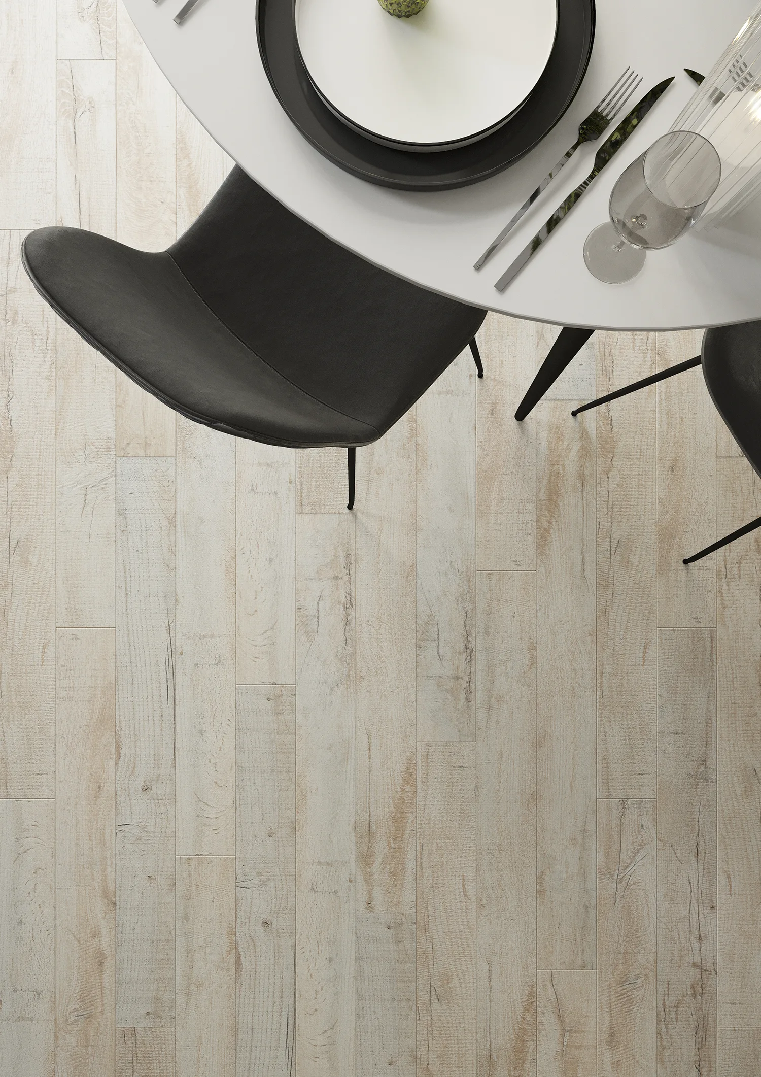 Ламинат AlixFloor City Line Дуб Дымчатый Италика ALX823 1261×133×12 фото в интерьере