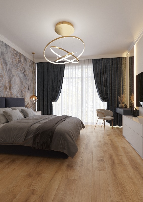 Ламинат AlixFloor Vitality Line 10 Дуб Австралийский ALX00388SPR 1261×192×10 фото в интерьере