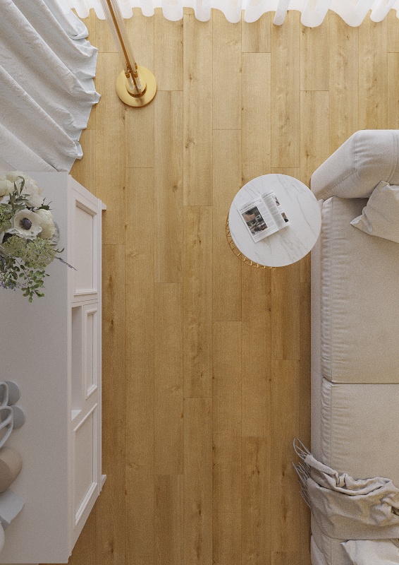 Ламинат AlixFloor Vitality Line 10 Дуб Песочный ALX00421SPR 1261×192×10 фото в интерьере