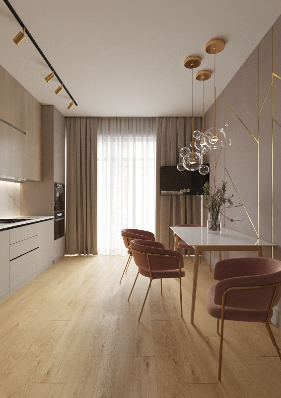 Ламинат AlixFloor Vitality Line 10 Дуб Пшеничный Золотой ALX00553SPR 1261×192×10 фото в интерьере