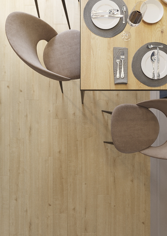 Ламинат AlixFloor Vitality Line 10 Дуб Шампань ALX00571SPR 1261×192×10 фото в интерьере