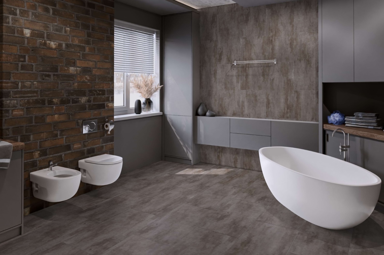 Кварцвиниловая плитка Damy Floor клеевая Ascent LVT Арарат Ararat 1204-3-LVT 912,4×455,2×2,5 фото в интерьере