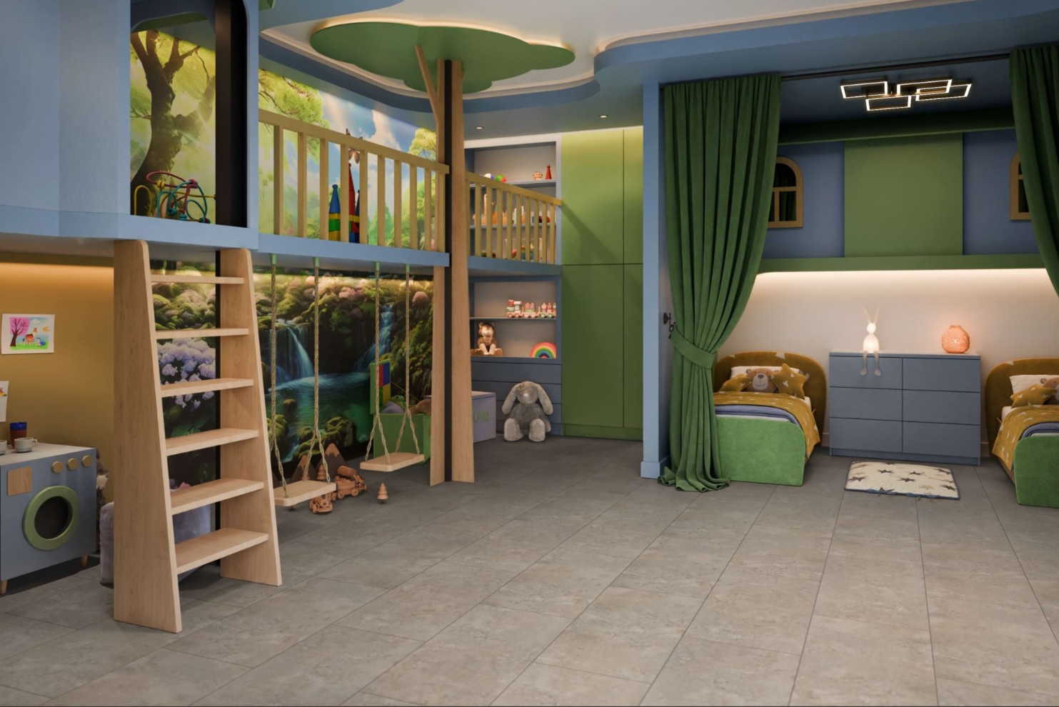 Кварцвиниловая плитка Damy Floor клеевая Ascent LVT Эйгер Eiger 3936-1-LVT 912,4×455,2×2,5 фото в интерьере