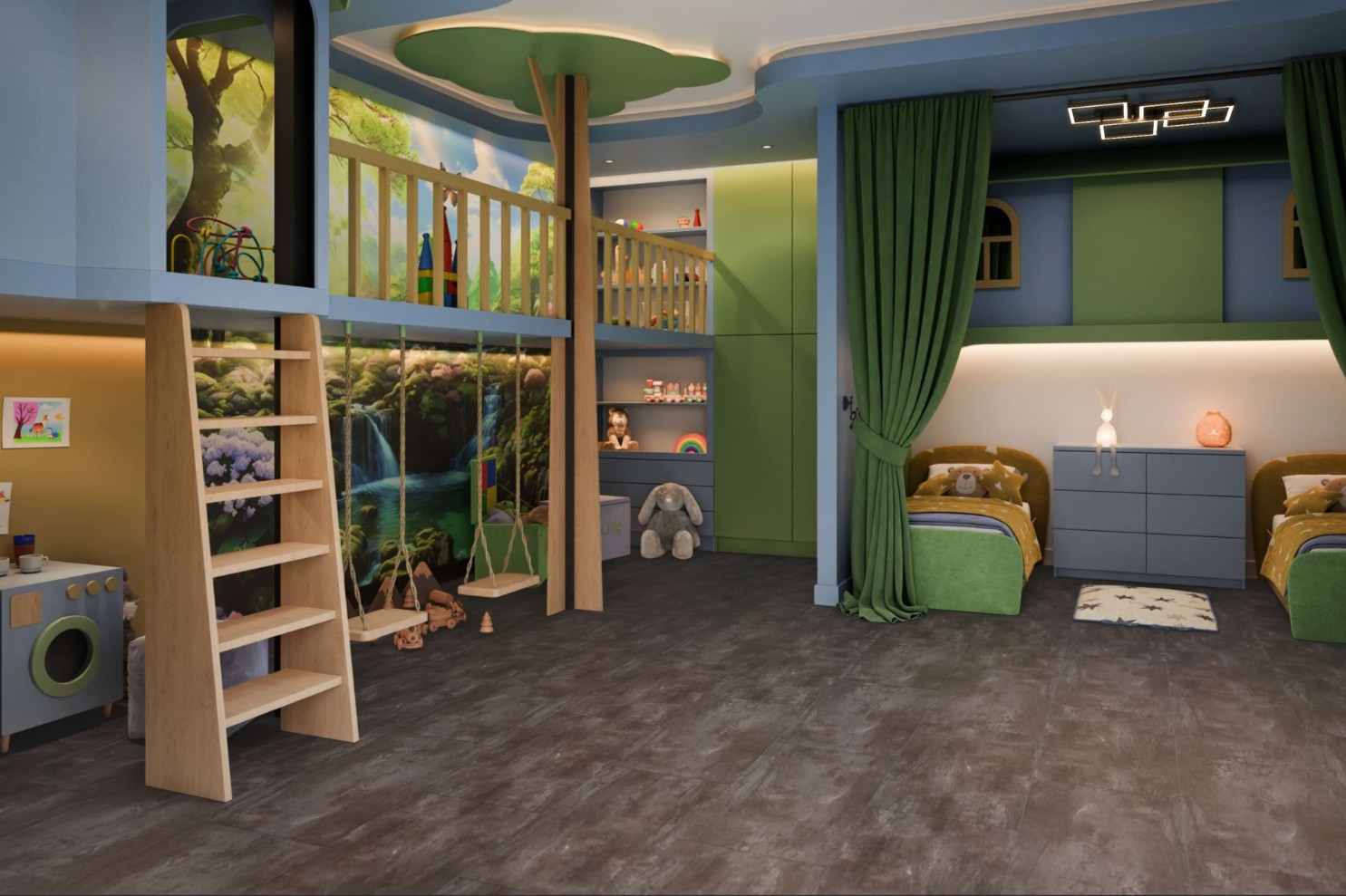 Кварцвиниловая плитка Damy Floor клеевая Ascent LVT Вайсхорн Weisshorn K3053-3-LVT 912,4×455,2×2,5 фото в интерьере