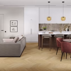 Кварцвиниловая плитка Damy Floor клеевая Chevron LVT Тюильри DF03-Ch-LVT французская елка 600×127×2,5