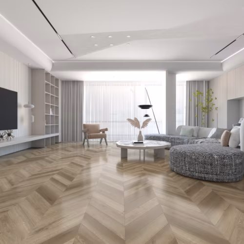 Кварцвиниловая плитка Damy Floor клеевая Chevron LVT Сен-Жермен DF05-Ch-LVT французская елка 600×127×2,5