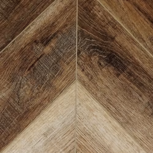 Кварцвиниловая плитка Damy Floor клеевая Chevron LVT Амбуаз DF06-Ch-LVT французская елка 600×127×2,5