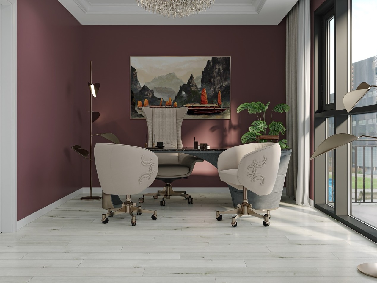 Кварцвиниловый SPC ламинат Cronafloor Joli Радиант J1010 1200×150×4 фото в интерьере