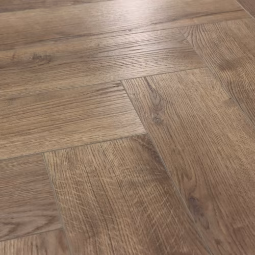 Кварцвиниловый SPC ламинат Cronafloor Herringbone 2.0 Дуб Анже H016 венгерская елка 640×128×4,5