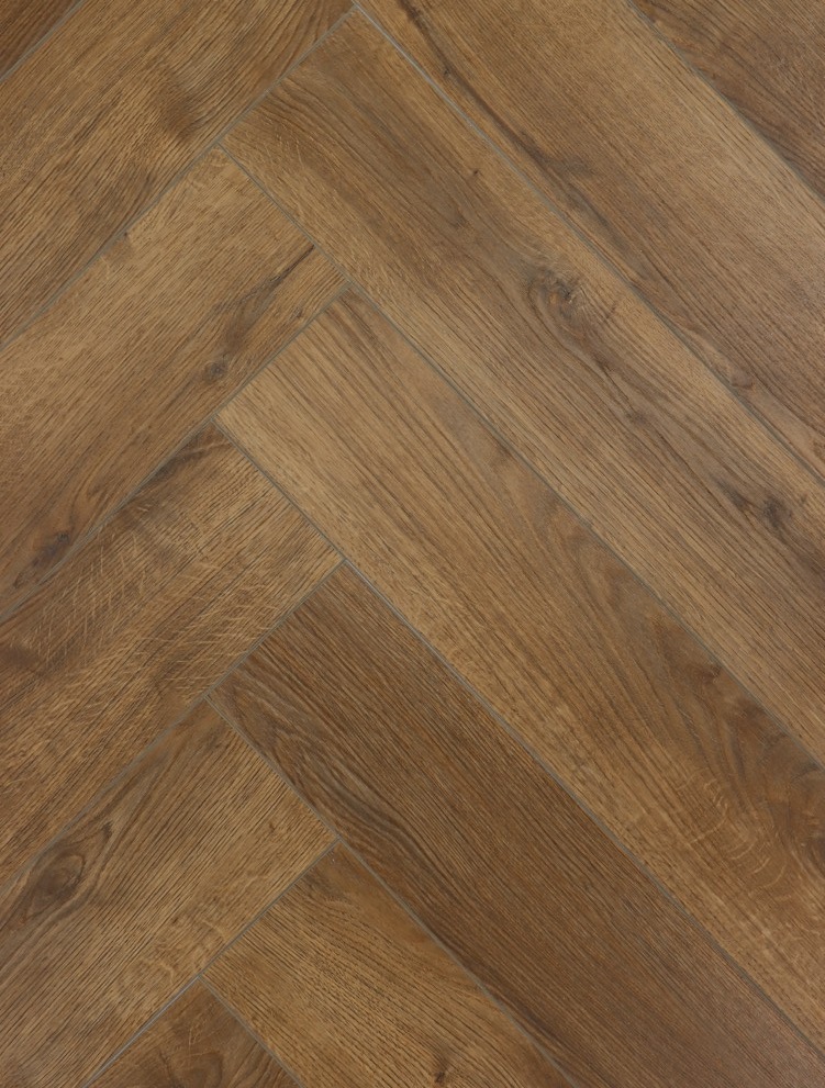 Кварцвиниловый SPC ламинат Cronafloor Herringbone 2.0 Дуб Анже H016 венгерская елка 640×128×4,5