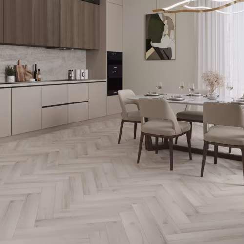 Кварцвиниловый SPC ламинат Cronafloor Herringbone 2.0 Дуб Гавр H013 венгерская елка 640×128×4,5