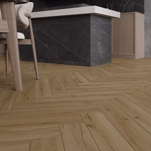 Кварцвиниловый SPC ламинат Cronafloor Herringbone 2.0 Дуб Кан H011 венгерская елка 640×128×4,5