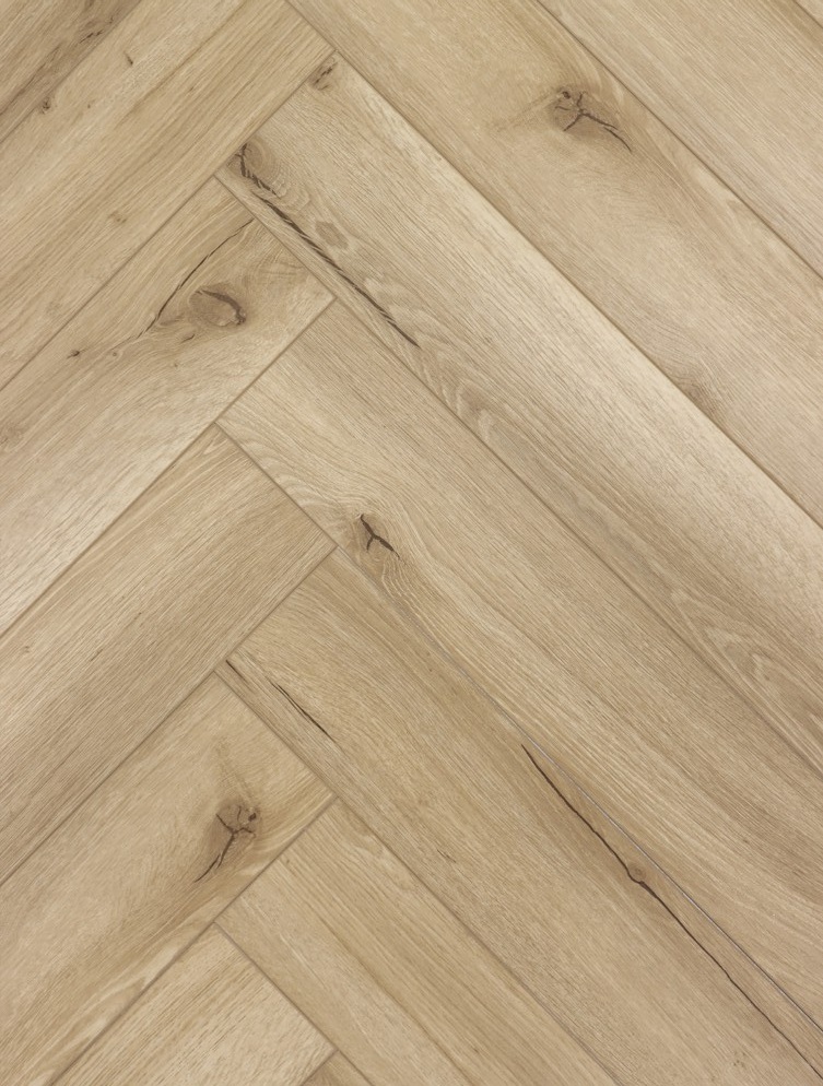 Кварцвиниловый SPC ламинат Cronafloor Herringbone 2.0 Дуб Кан H011 венгерская елка 640×128×4,5