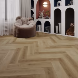 Кварцвиниловый SPC ламинат Cronafloor Herringbone 2.0 Дуб Лимож H020 венгерская елка 640×128×4,5