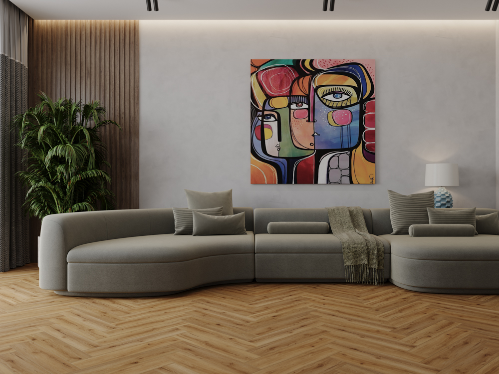 Кварцвиниловый SPC ламинат Cronafloor Herringbone 2.0 Дуб Лион H012 венгерская елка 640×128×4,5 фото в интерьере