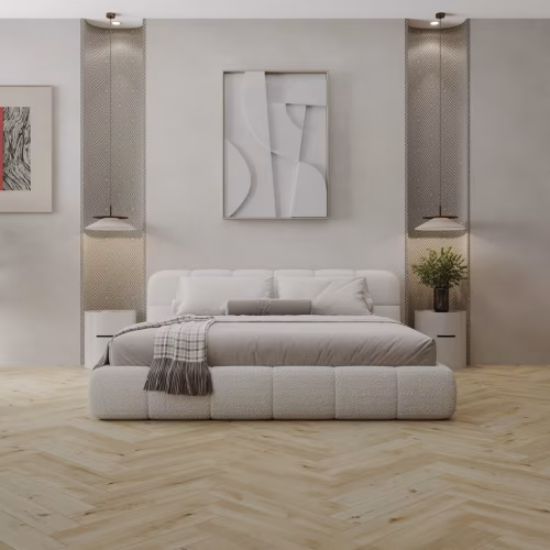 Кварцвиниловый SPC ламинат Cronafloor Herringbone 2.0 Дуб Ренн H014 венгерская елка 640×128×4,5