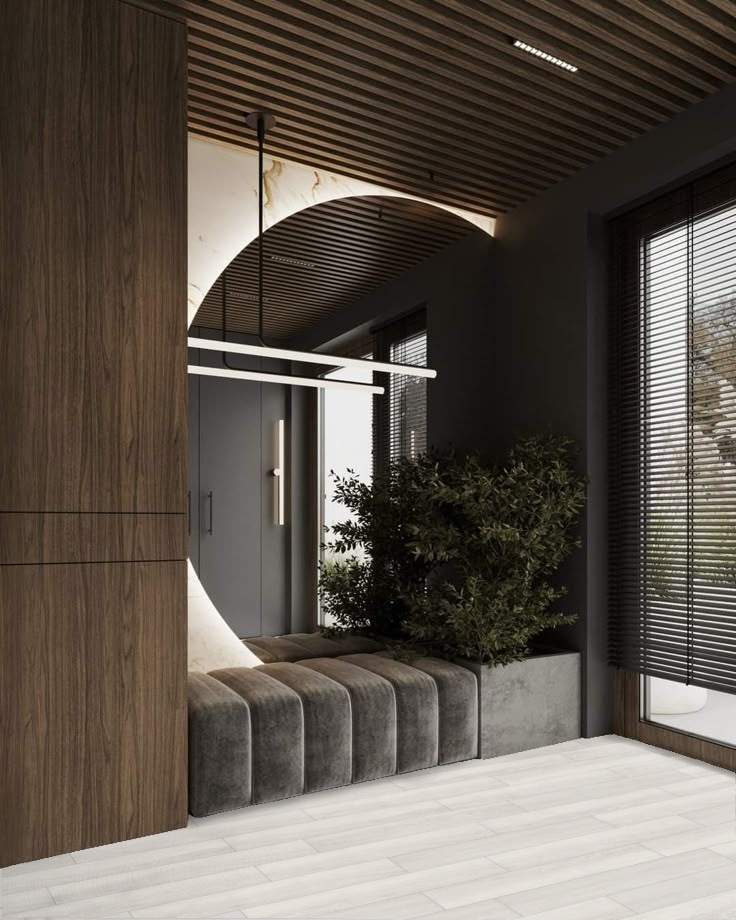 Кварцвиниловая плитка Bonkeel клеевая Rockstar Freddie 914,4×152,4×3 фото в интерьере