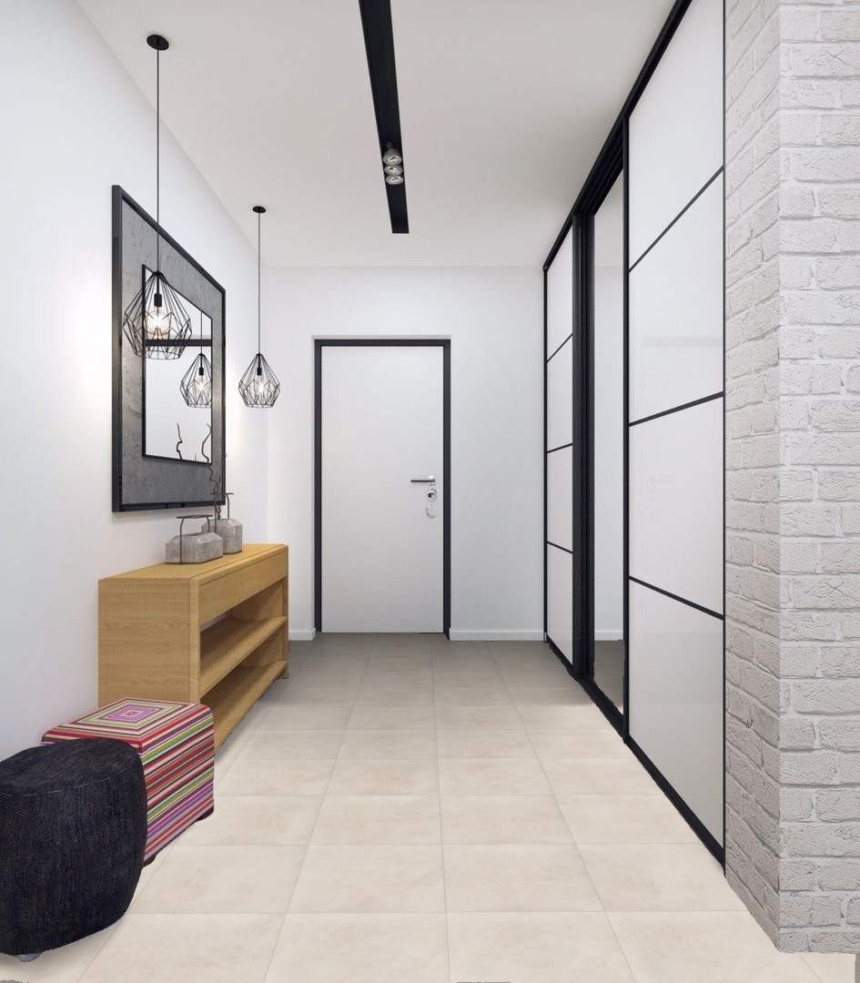 Кварцвиниловая плитка Bonkeel клеевая Rockstar Keith 457,2×457,2×3 фото в интерьере