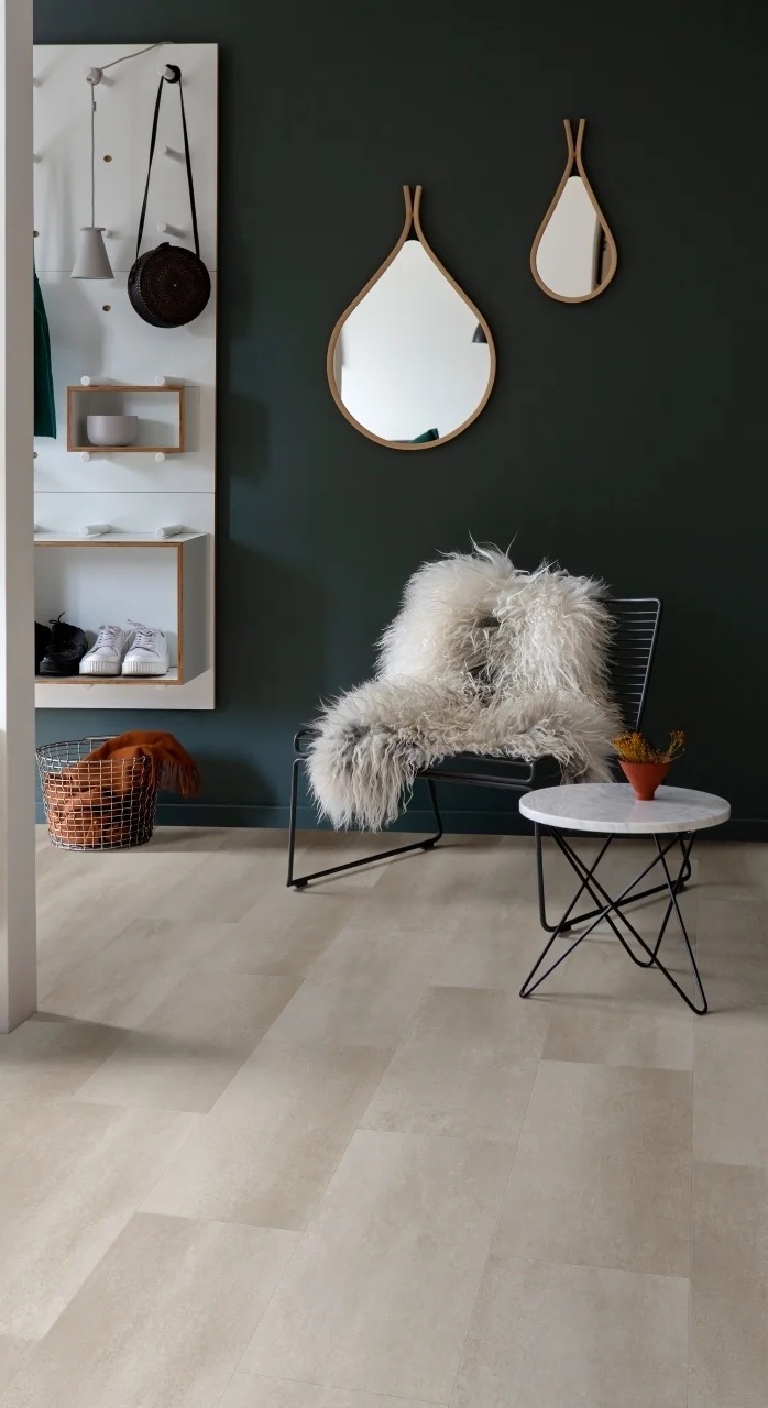 Кварцвиниловый SPC ламинат Adelar Eterna Acoustic Catania 14213 400087696 610×305×6 фото в интерьере