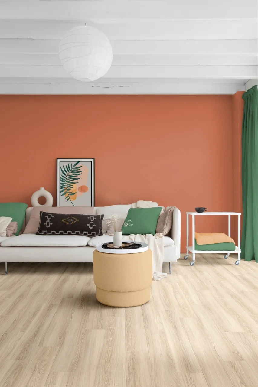 Кварцвиниловый SPC ламинат Adelar Solida Riviera Oak 03220 400087414 1219×178×4 фото в интерьере