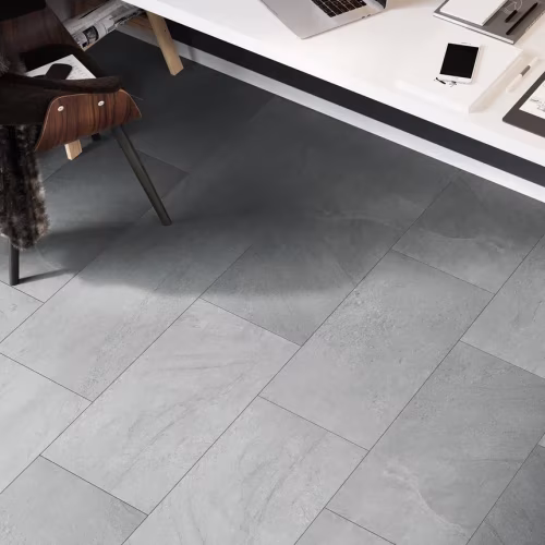 Кварцвиниловая плитка Invictus клеевая Maximus Tile Groovy Granite Steel 610×305×2,5