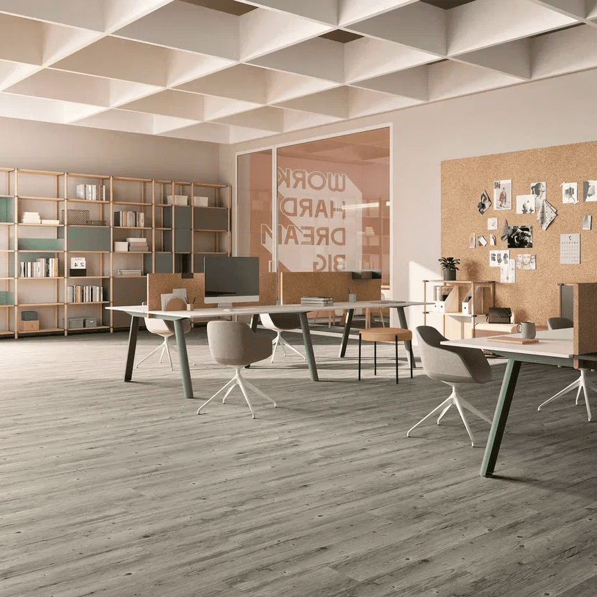 Кварцвиниловая плитка Invictus клеевая Maximus Plank Norwegian Wood Fjord 1219×178×2,5 фото в интерьере