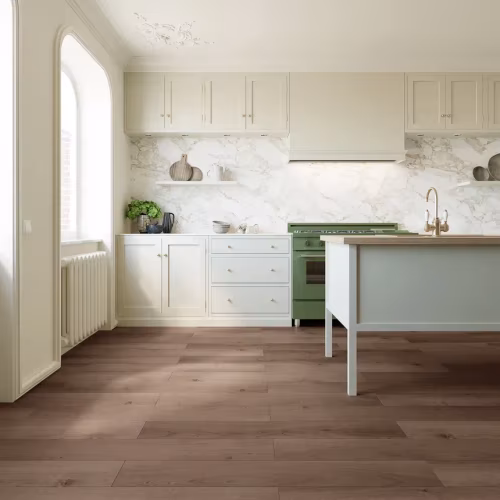 Кварцвиниловая плитка Invictus клеевая Maximus Plank Highland Oak Chocolate 1219×178×2,5