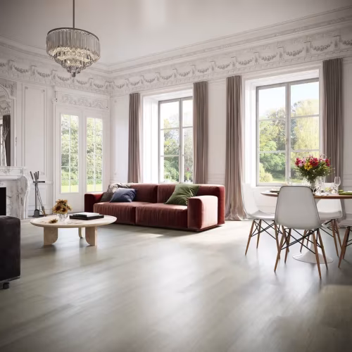 Кварцвиниловая плитка Invictus клеевая Maximus Plank New England Oak Misty 1219×178×2,5