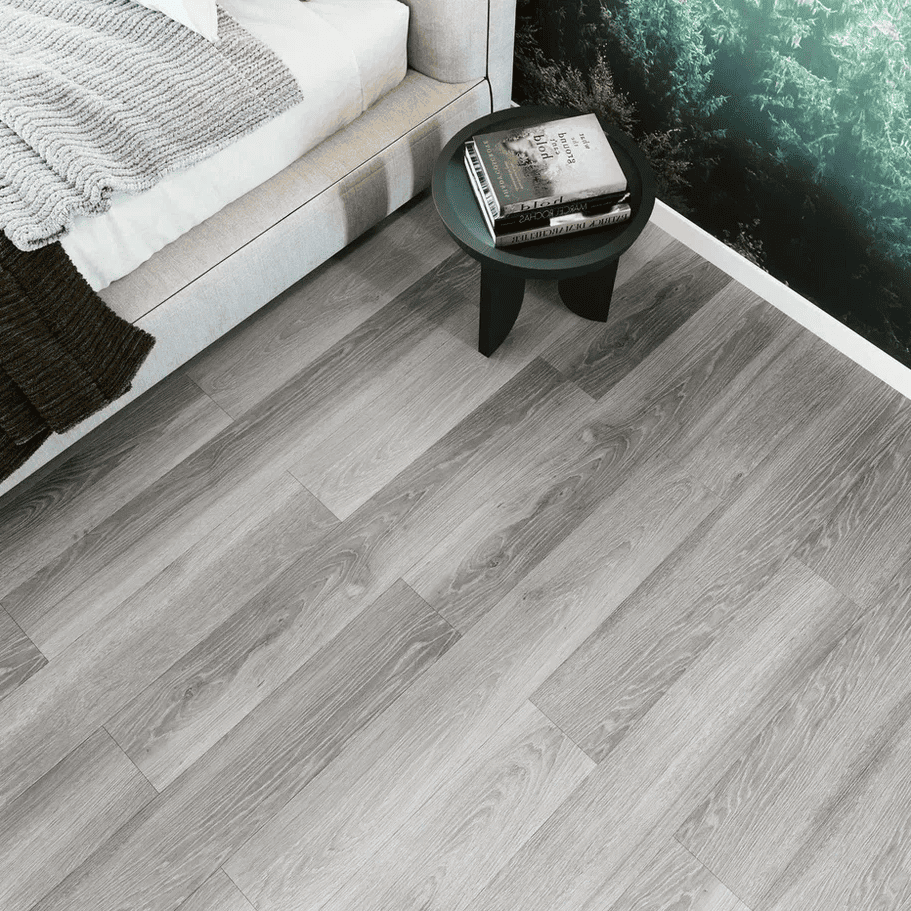 Кварцвиниловая плитка Invictus клеевая Maximus Plank French Oak Storm 1219×178×2,5 фото в интерьере