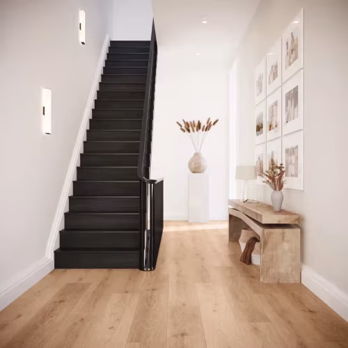 Кварцвиниловая плитка Invictus клеевая Maximus Plank Silk Oak Oat 1500×228×2,5