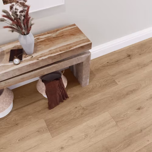 Кварцвиниловая плитка Invictus клеевая Maximus Plank Silk Oak Oat 1500×228×2,5