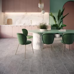 Кварцвиниловый SPC ламинат Invictus Maximus Tile Hudson Stone Silver 907×450×6