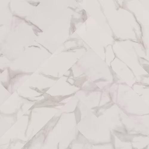 Кварцвиниловый SPC ламинат Invictus Maximus Herringbone Pure Marble Snowflake венгерская елка 743×145×5