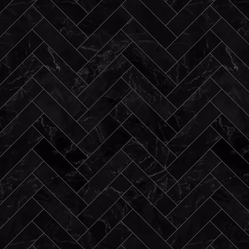 Кварцвиниловый SPC ламинат Invictus Maximus Herringbone Black Marble Noir венгерская елка 743×145×5