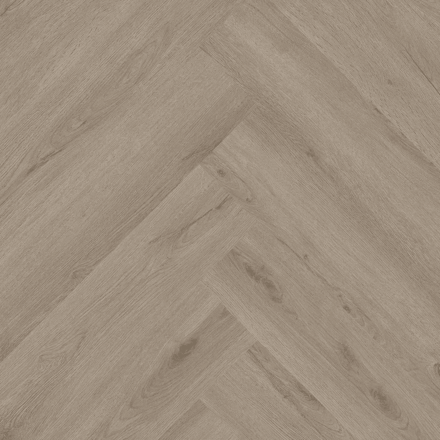 Кварцвиниловый SPC ламинат Invictus Maximus Herringbone River Oak Silt венгерская елка 743×145×5