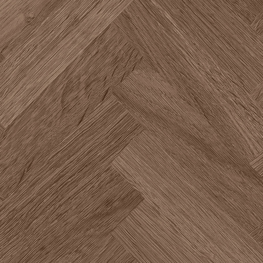 Кварцвиниловая плитка Invictus клеевая Maximus Parquet Highland Oak Chocolate венгерская елка 406×102×2,5